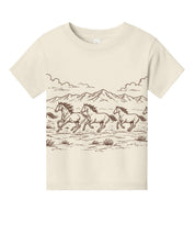 Western Horse Print | Child Tee | Natural Little Mama Shirt Shop LLC