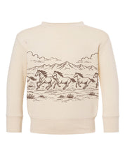 Western Horse Print | Child Crewneck Little Mama Shirt Shop LLC