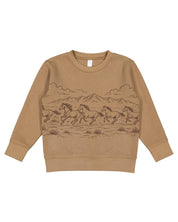 Western Horse Print | Child Crewneck Little Mama Shirt Shop LLC
