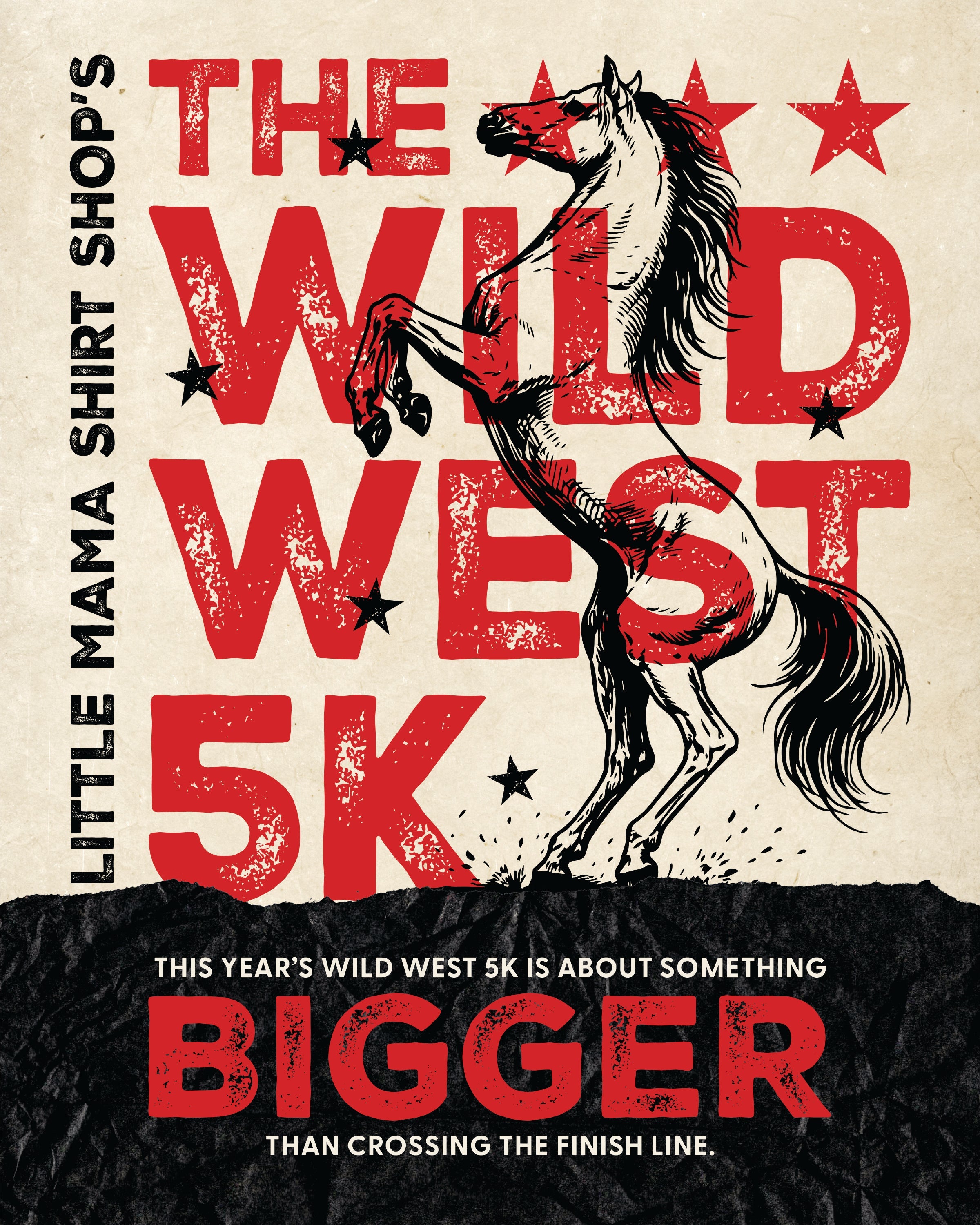 THE WILD WEST 5K - ADULT 2026 REGISTRATION + SHIRT Little Mama Shirt Shop LLC