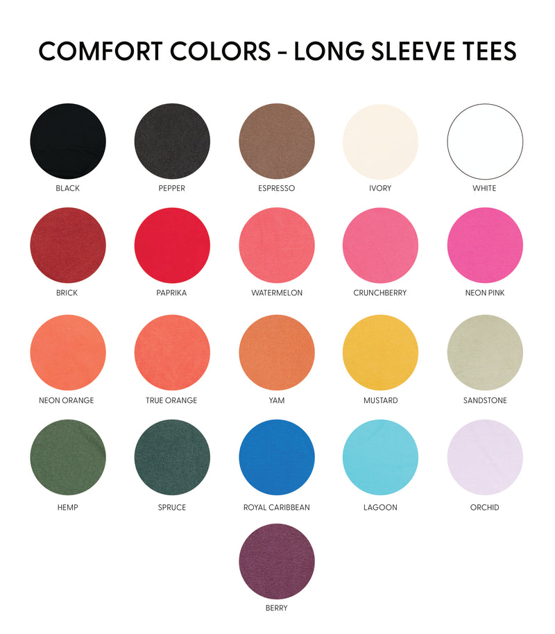 Mama - Varsity - LONG SLEEVE Comfort Colors Tee