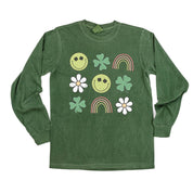 3x3 - Lucky Spring Things - Long Sleeve Comfort Colors Tee Little Mama Shirt Shop