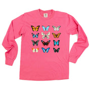 3x4 Butterfly Chart - Long Sleeve Comfort Colors Tee Little Mama Shirt Shop
