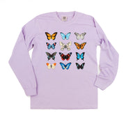 3x4 Butterfly Chart - Long Sleeve Comfort Colors Tee Little Mama Shirt Shop