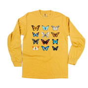 3x4 Butterfly Chart - Long Sleeve Comfort Colors Tee Little Mama Shirt Shop