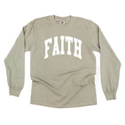 Arched Faith - Long Sleeve Comfort Colors Tee Little Mama Shirt Shop