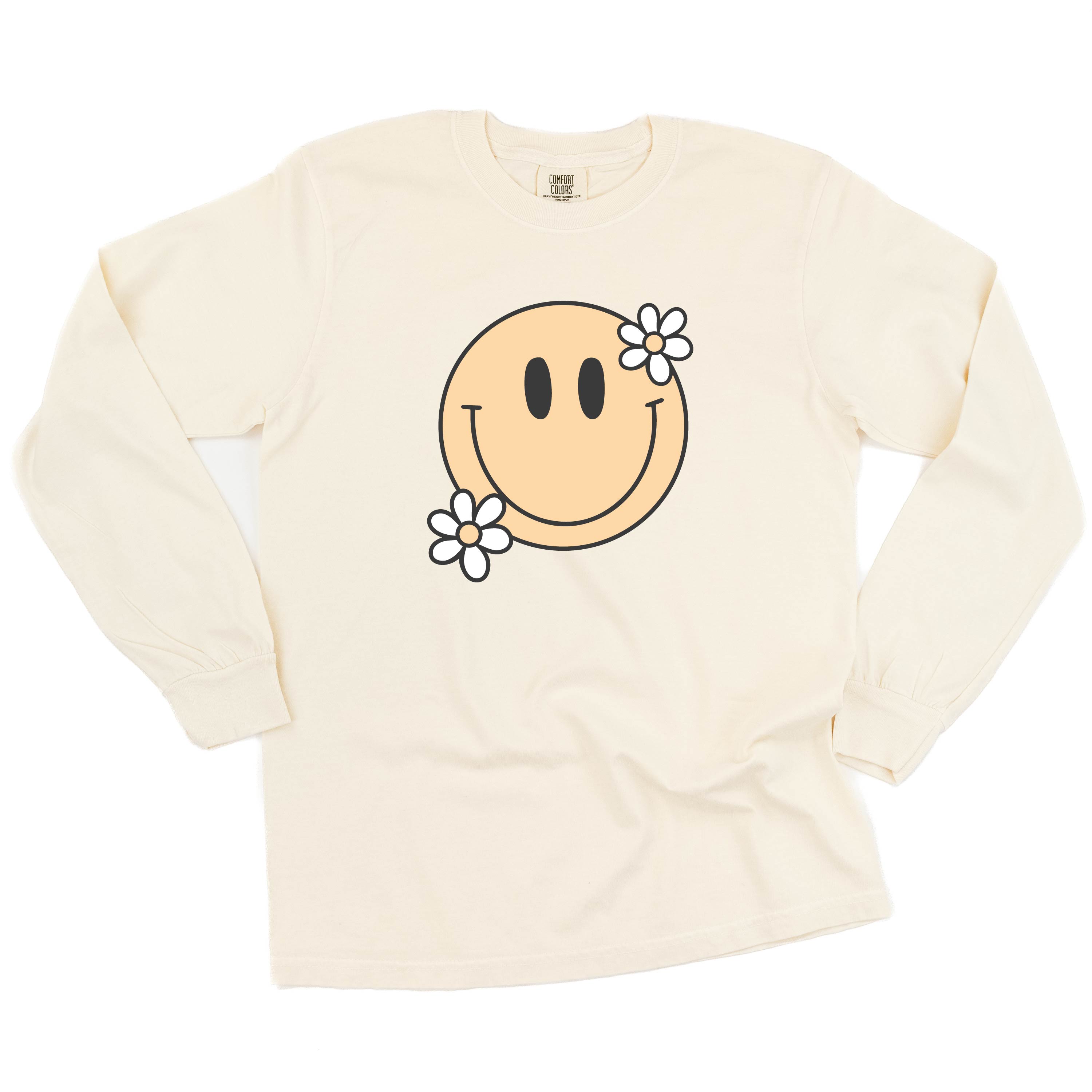  Flowers - Long Sleeve Comfort Colors Tee Little Mama Shirt Shop