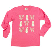 Bunnies & Bows - LONG SLEEVE Comfort Colors Tee Little Mama Shirt Shop