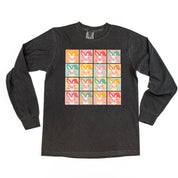 Clever Pastel Bunnies - LONG SLEEVE Comfort Colors Tee Little Mama Shirt Shop