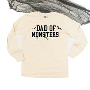 Dad of Monsters - Long Sleeve Comfort Colors Tee Little Mama Shirt Shop