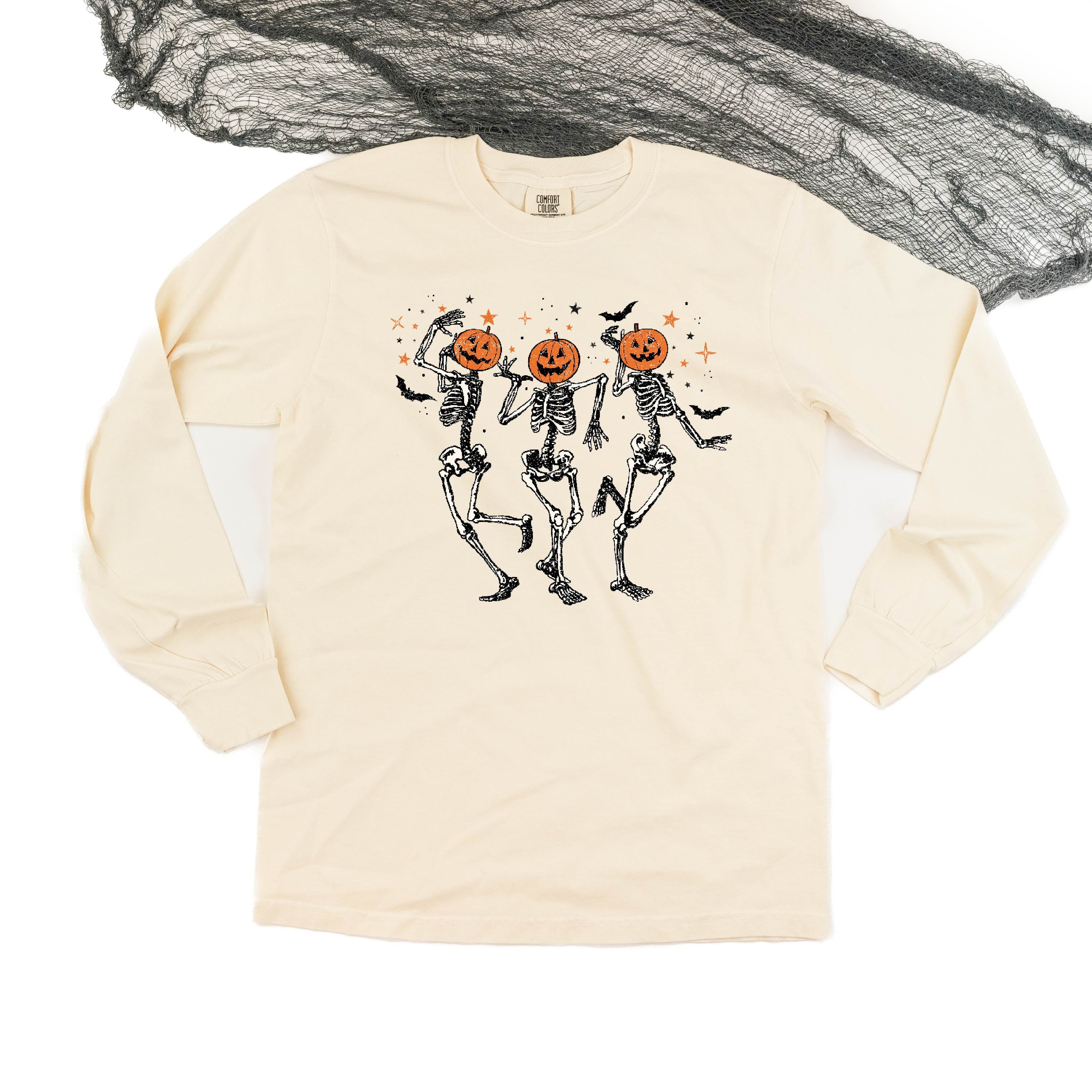 LS_comfort_colors_long_sleeve_dancing_skeletons_little_mama_shirt_shop