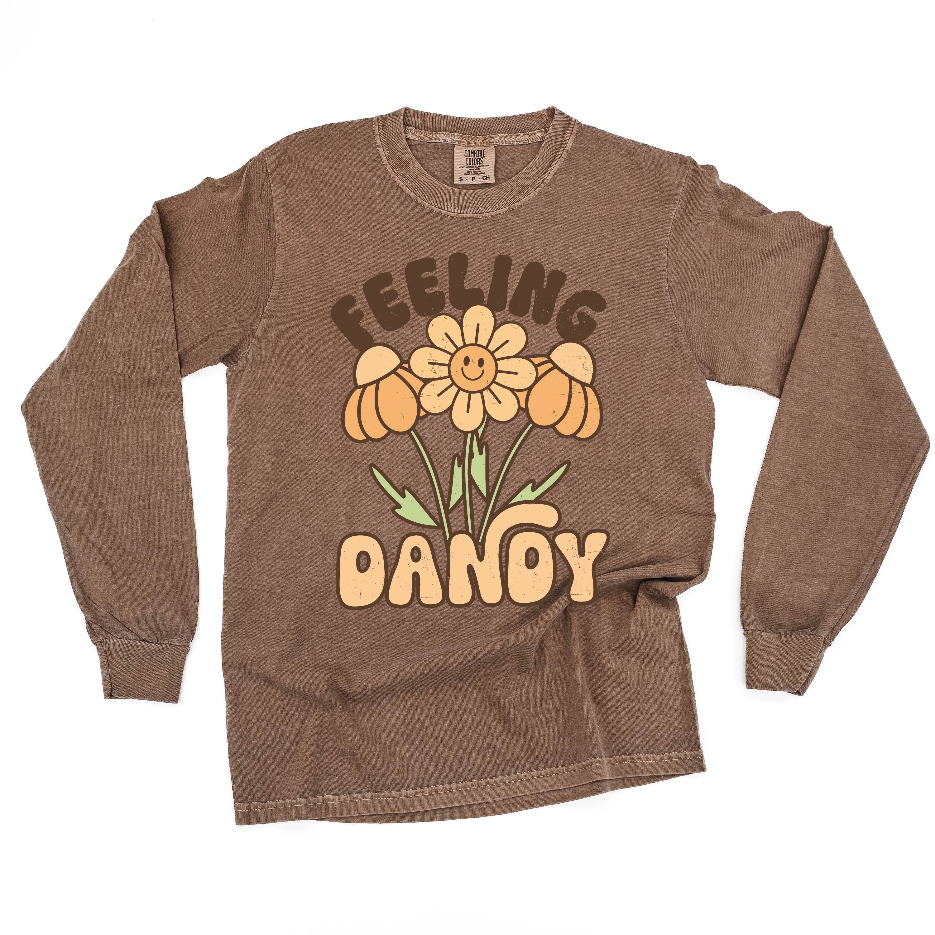 Feeling Dandy - Long Sleeve Comfort Colors Tee Little Mama Shirt Shop