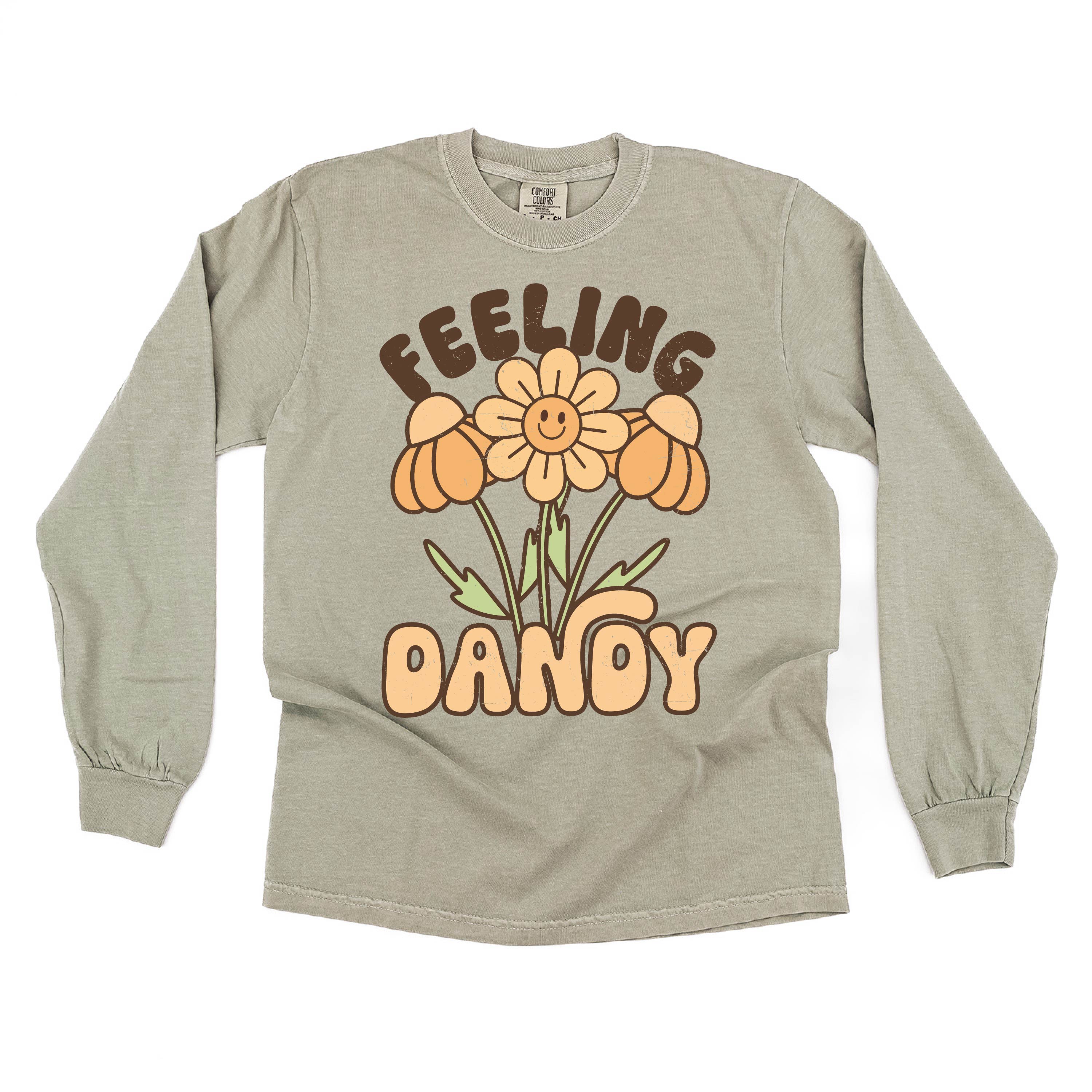 Feeling Dandy - Long Sleeve Comfort Colors Tee Little Mama Shirt Shop