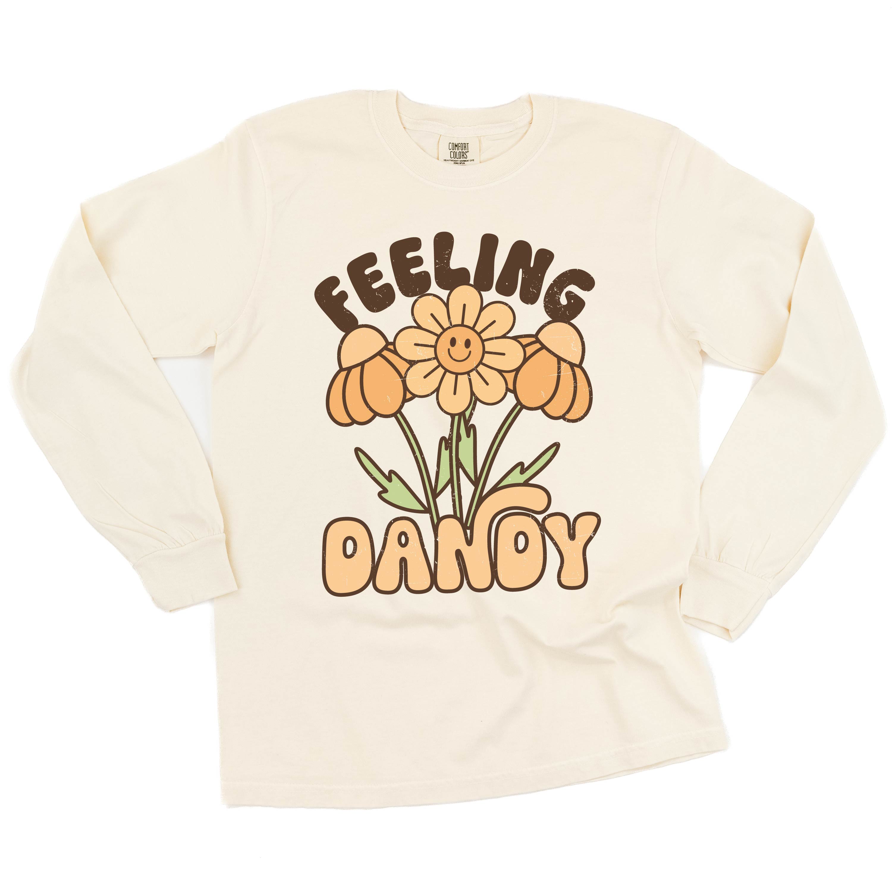 Feeling Dandy - Long Sleeve Comfort Colors Tee Little Mama Shirt Shop