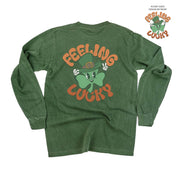 Feeling Lucky (pf&b) - Long Sleeve Comfort Colors Tee Little Mama Shirt Shop