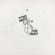 Free Frosty - LONG SLEEVE Comfort Colors Tee Little Mama Shirt Shop