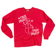 Free Frosty - LONG SLEEVE Comfort Colors Tee Little Mama Shirt Shop