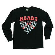 Heart Breaker - Skateboard - Long Sleeve Comfort Colors Tee Little Mama Shirt Shop