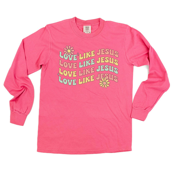 Love Like Jesus - GIRL Version - LONG SLEEVE COMFORT COLORS TEE
