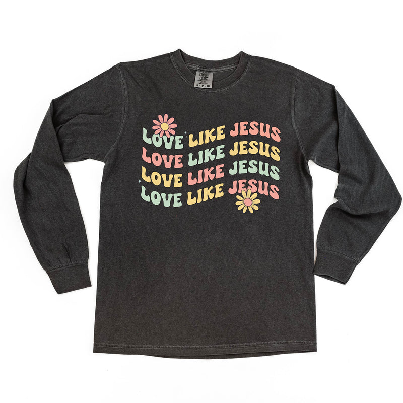 LS_comfort_colors_long_sleeve_love_like_Jesus_girl_little_mama_shirt_shop