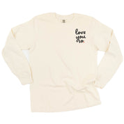 Love You So - LONG SLEEVE Comfort Colors Tee Little Mama Shirt Shop
