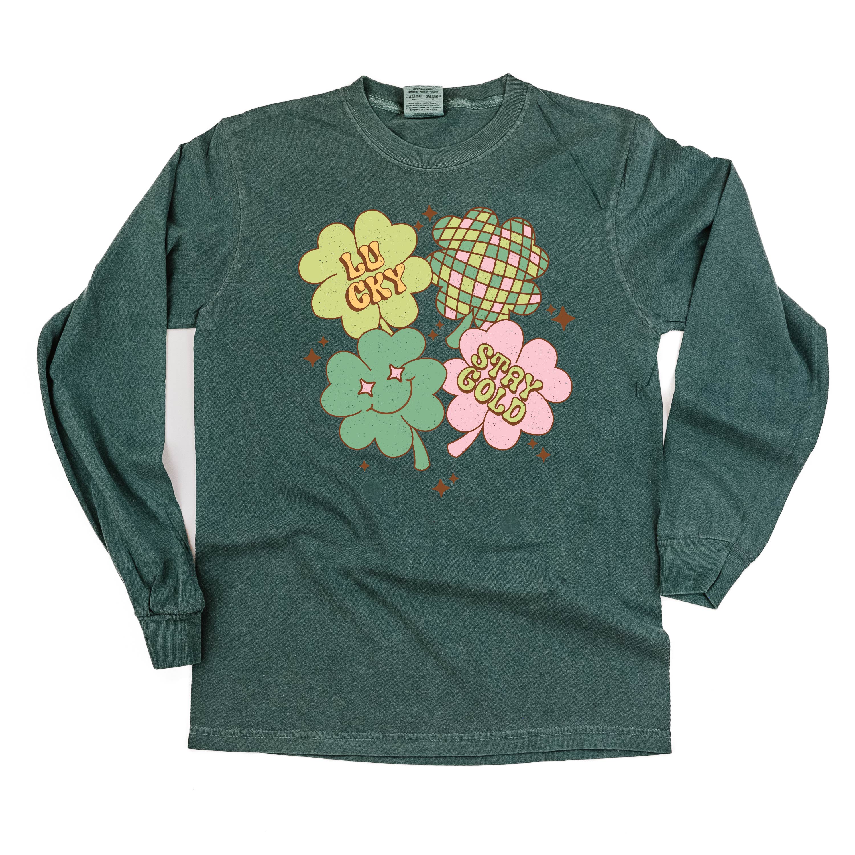 Lucky Disco - LONG SLEEVE Comfort Colors Tee Little Mama Shirt Shop