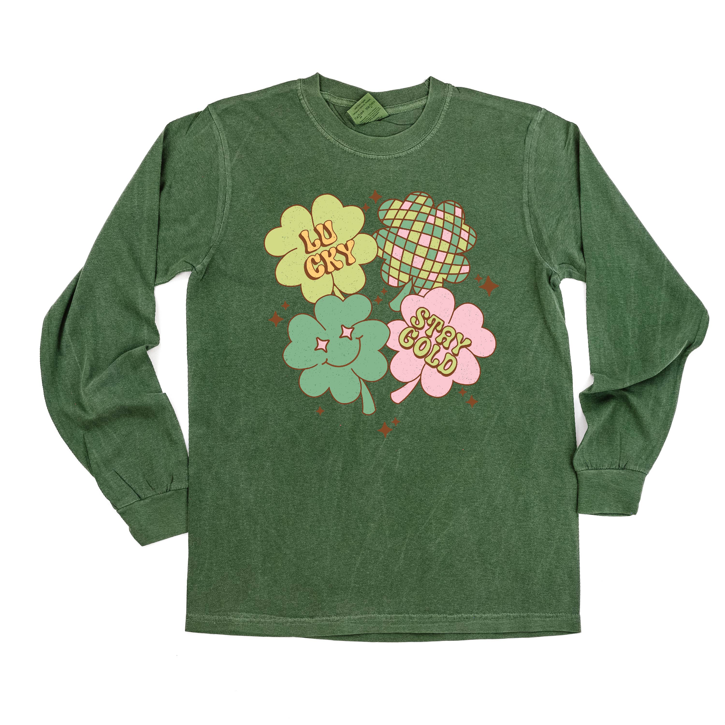 Lucky Disco - LONG SLEEVE Comfort Colors Tee Little Mama Shirt Shop