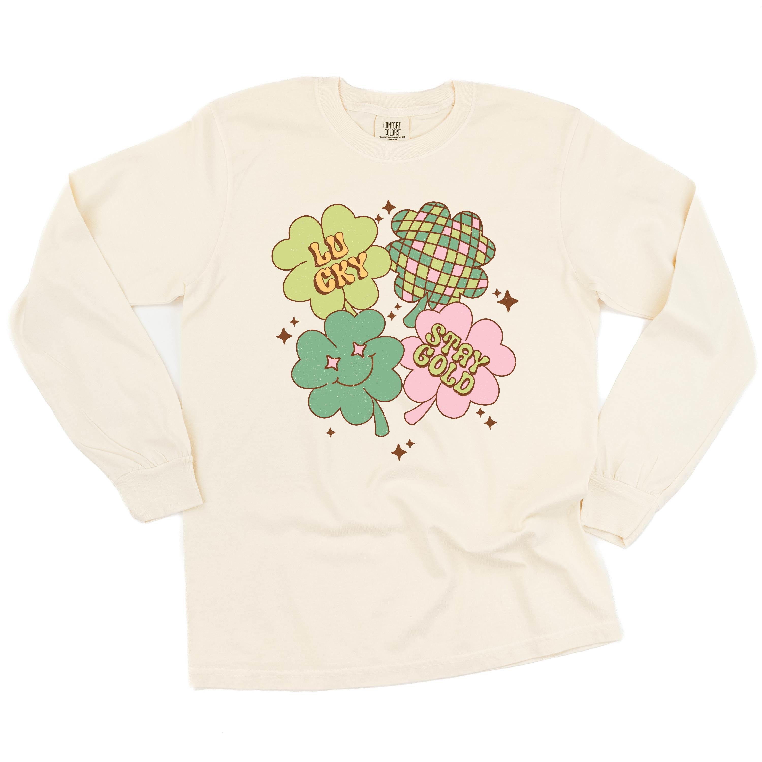 Lucky Disco - LONG SLEEVE Comfort Colors Tee Little Mama Shirt Shop