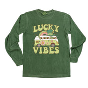 Lucky Vibes - LONG SLEEVE Comfort Colors Tee Little Mama Shirt Shop