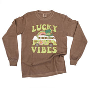 Lucky Vibes - LONG SLEEVE Comfort Colors Tee Little Mama Shirt Shop
