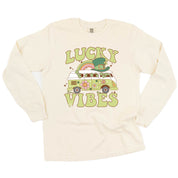 Lucky Vibes - LONG SLEEVE Comfort Colors Tee Little Mama Shirt Shop
