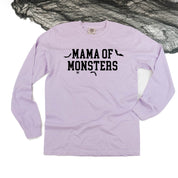 Mama of Monsters - LONG SLEEVE COMFORT COLORS TEE Little Mama Shirt Shop