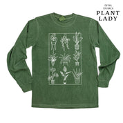 Plant Lady w/ Back Detail - LONG SLEEVE COMFORT COLORS TEE Little Mama Shirt Shop