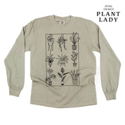 Plant Lady w/ Back Detail - LONG SLEEVE COMFORT COLORS TEE Little Mama Shirt Shop