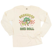 Rock N Roll Shamrock - LONG SLEEVE Comfort Colors Tee Little Mama Shirt Shop