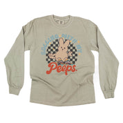 Rolling With My Peeps - LONG SLEEVE Comfort Colors Tee Little Mama Shirt Shop