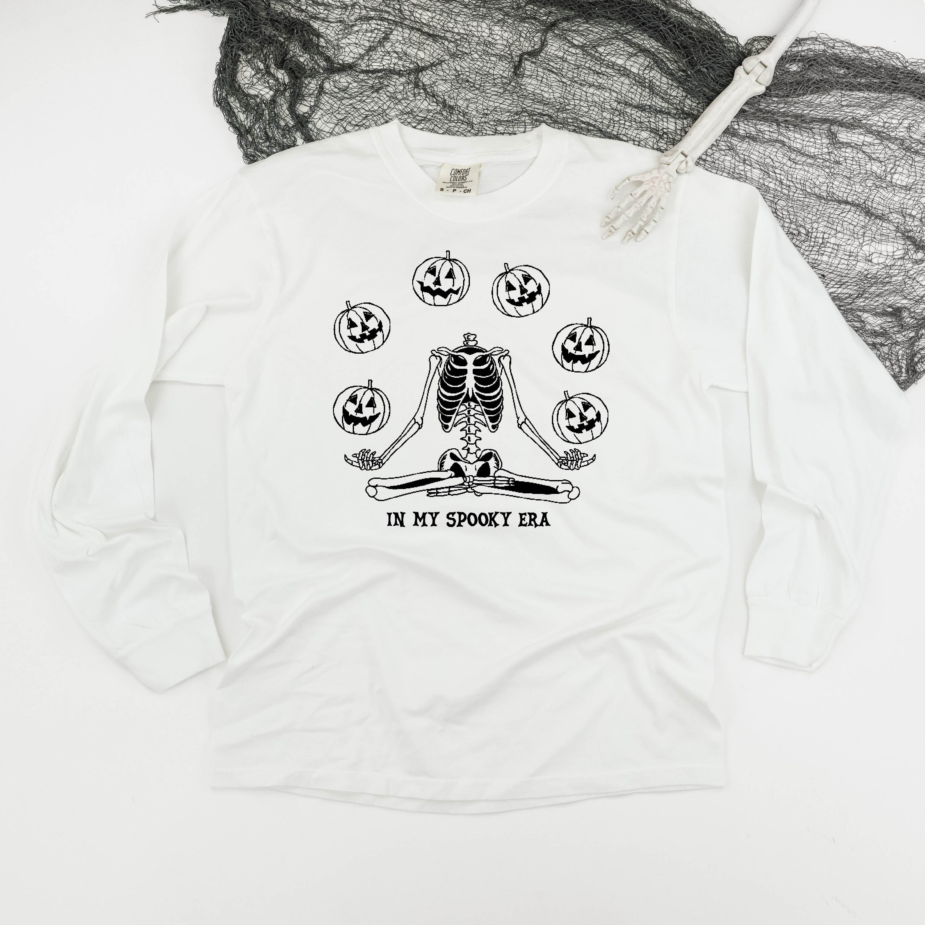 In My Spooky Era - Long Sleeve Comfort Colors Tee Little Mama Shirt Shop