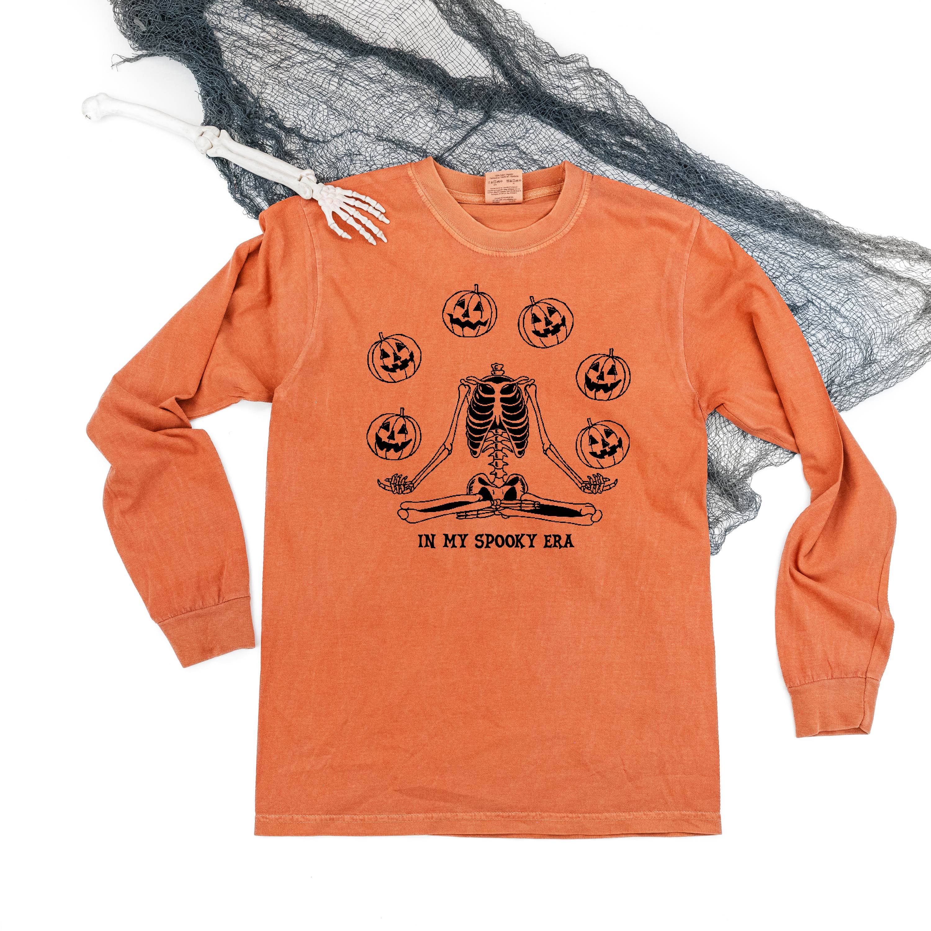 In My Spooky Era - Long Sleeve Comfort Colors Tee Little Mama Shirt Shop