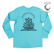 Take the Time (Front Pocket) w/ To Expand Your Mind (Back) - LONG SLEEVE COMFORT COLORS TEE Little Mama Shirt Shop