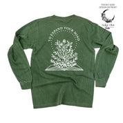 Take the Time (Front Pocket) w/ To Expand Your Mind (Back) - LONG SLEEVE COMFORT COLORS TEE Little Mama Shirt Shop