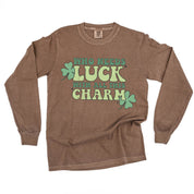 Who Needs Luck With All This Charm - LONG SLEEVE Comfort Colors Tee Little Mama Shirt Shop