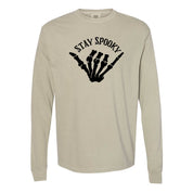 Stay Spooky Skelly Hand - Long Sleeve Comfort Colors Tee Little Mama Shirt Shop