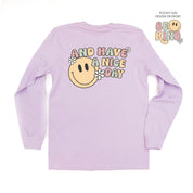 Be Kind Pocket on Front w/ And Have a Nice Day on Back - Long Sleeve Comfort Colors Tee Little Mama Shirt Shop