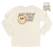 Be Kind Pocket on Front w/ And Have a Nice Day on Back - Long Sleeve Comfort Colors Tee Little Mama Shirt Shop