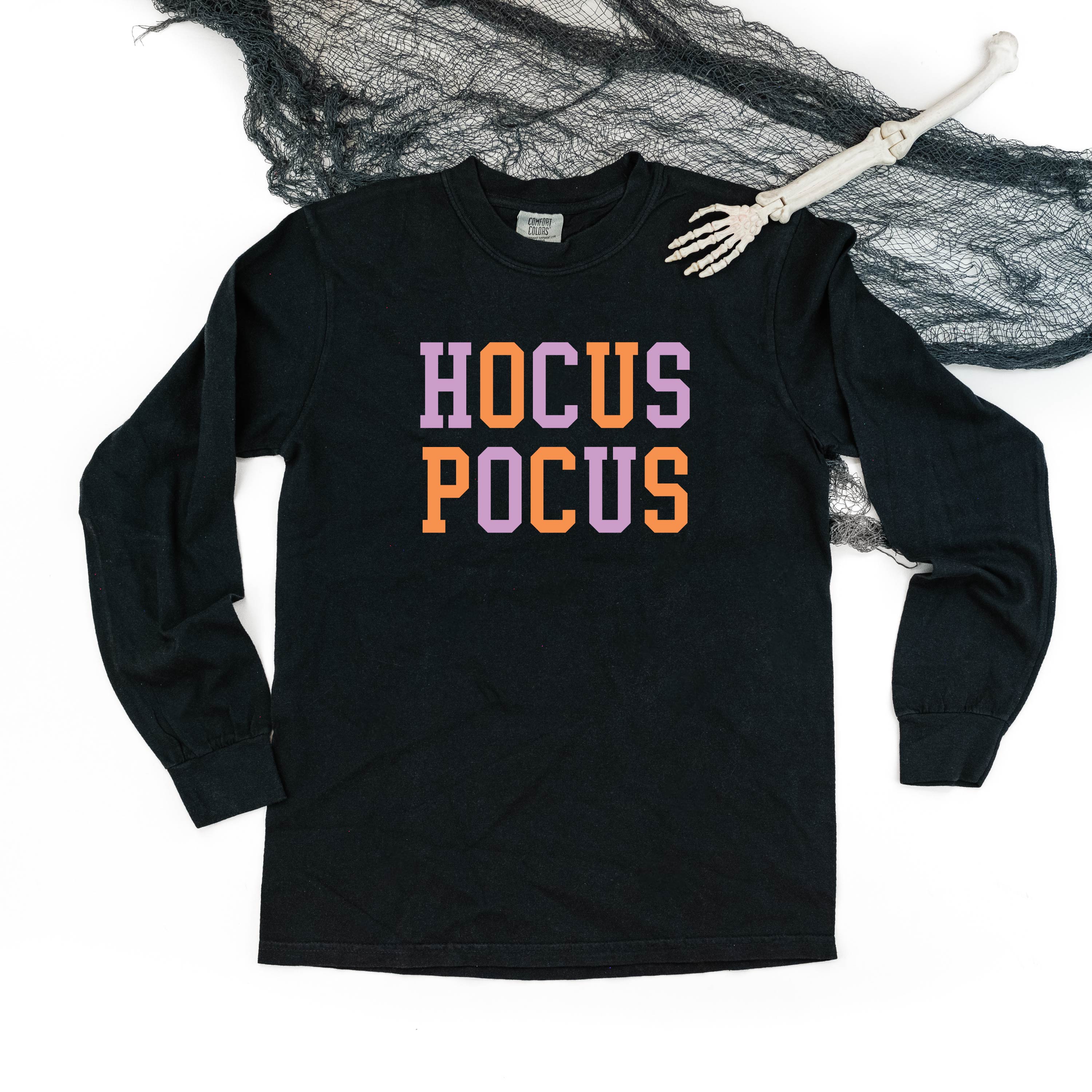 Hocus Pocus - Long Sleeve Comfort Colors Tee Little Mama Shirt Shop