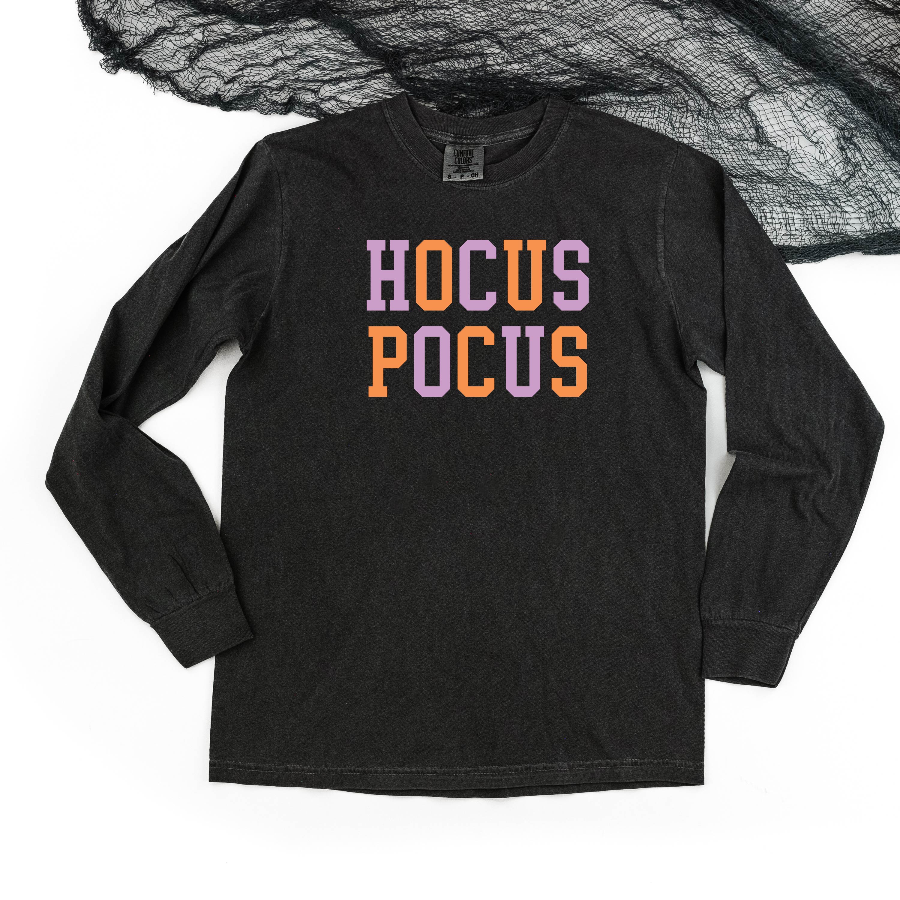 Hocus Pocus - Long Sleeve Comfort Colors Tee Little Mama Shirt Shop