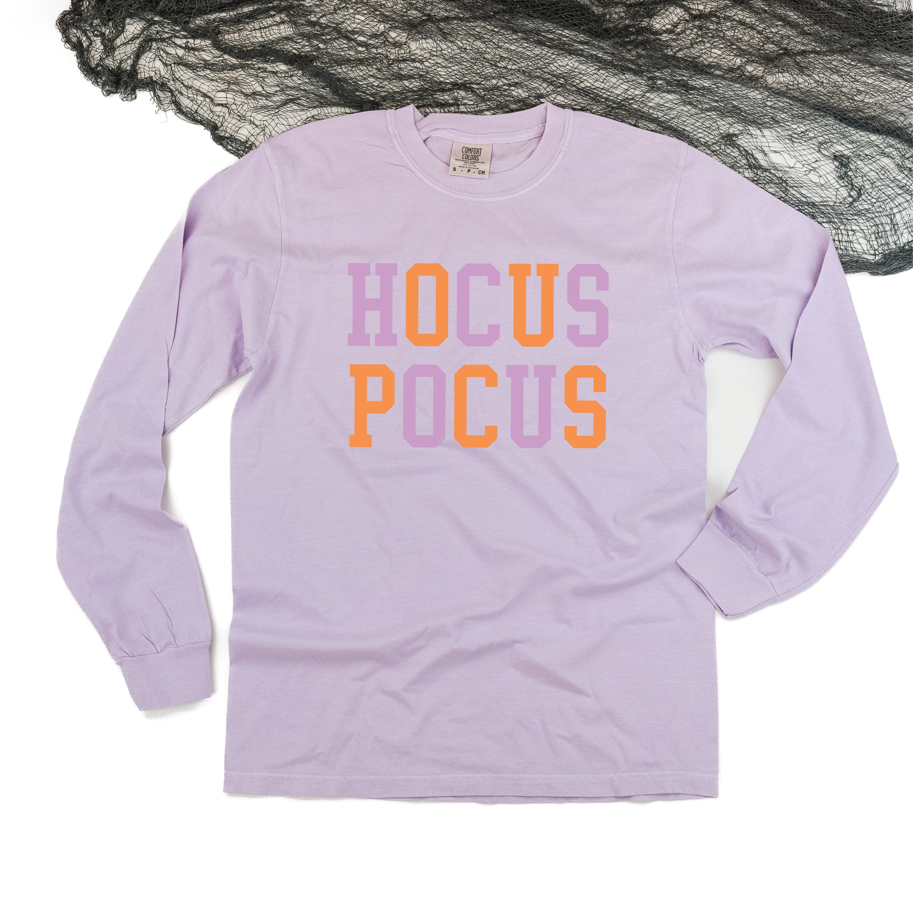 Hocus Pocus - Long Sleeve Comfort Colors Tee Little Mama Shirt Shop