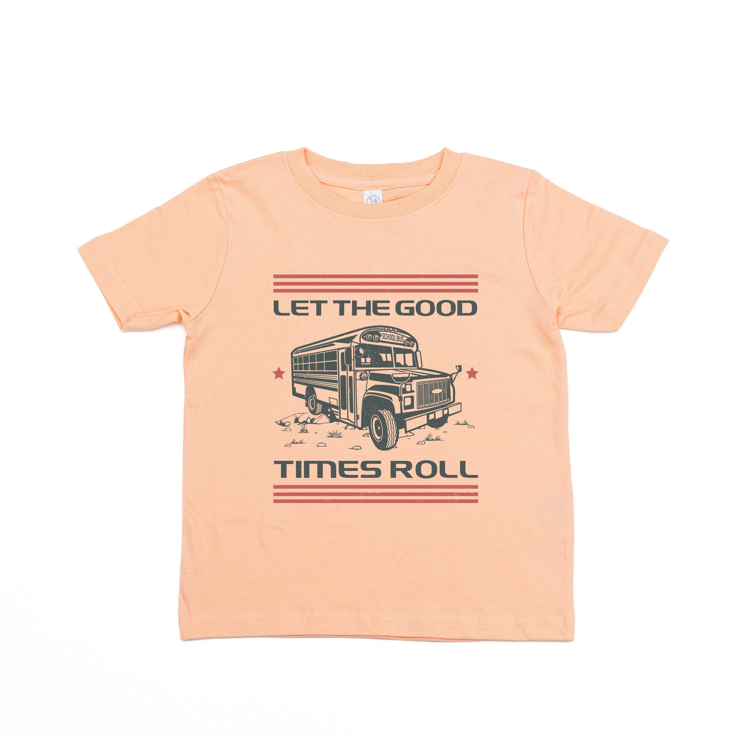 Let the Good Times Roll - School Bus - Child Tee Little Mama Shirt Shop