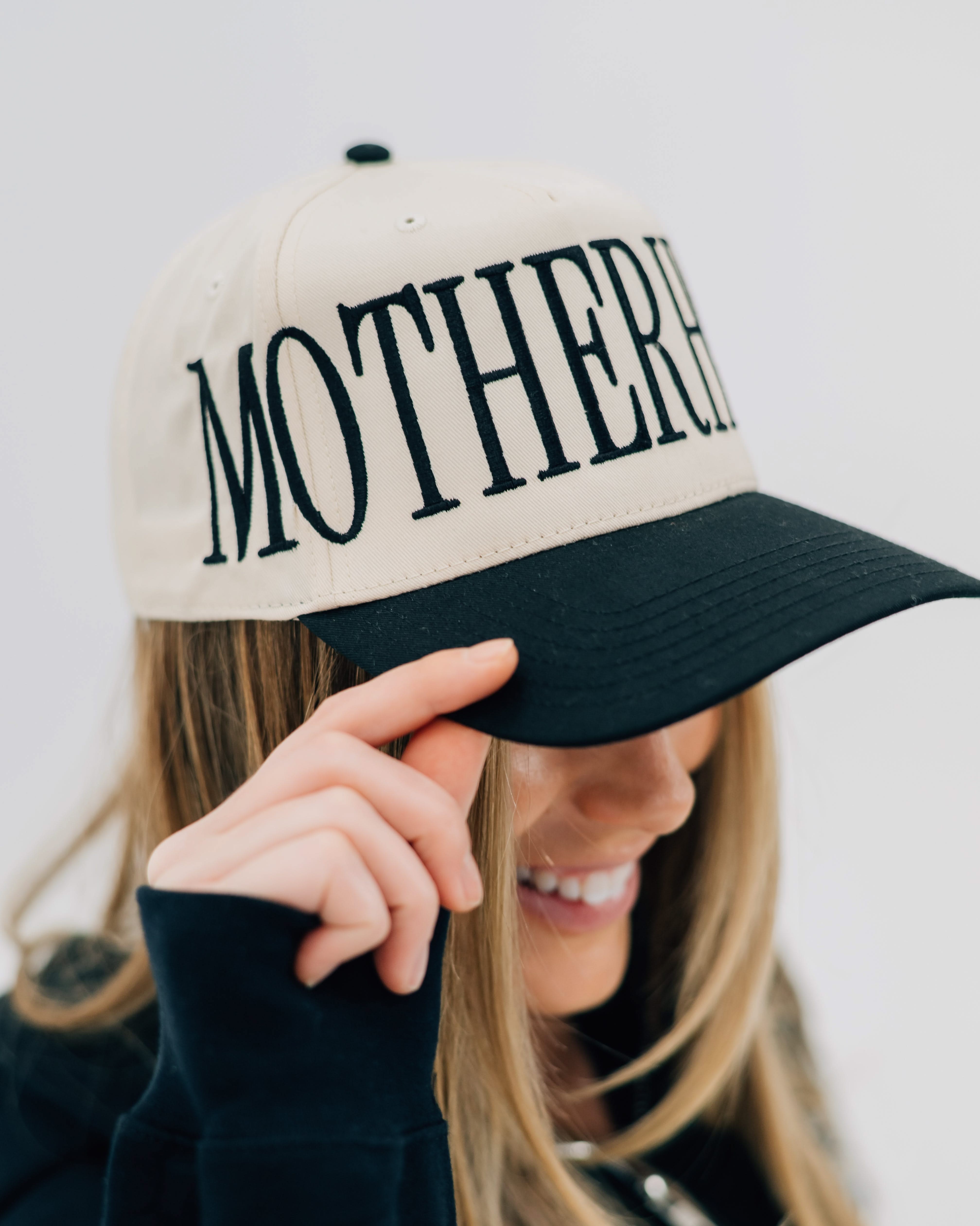 Motherhood Trucker Hat – Embroidered Mom Baseball Cap | Little Mama Shirt Shop Little Mama Shirt Shop