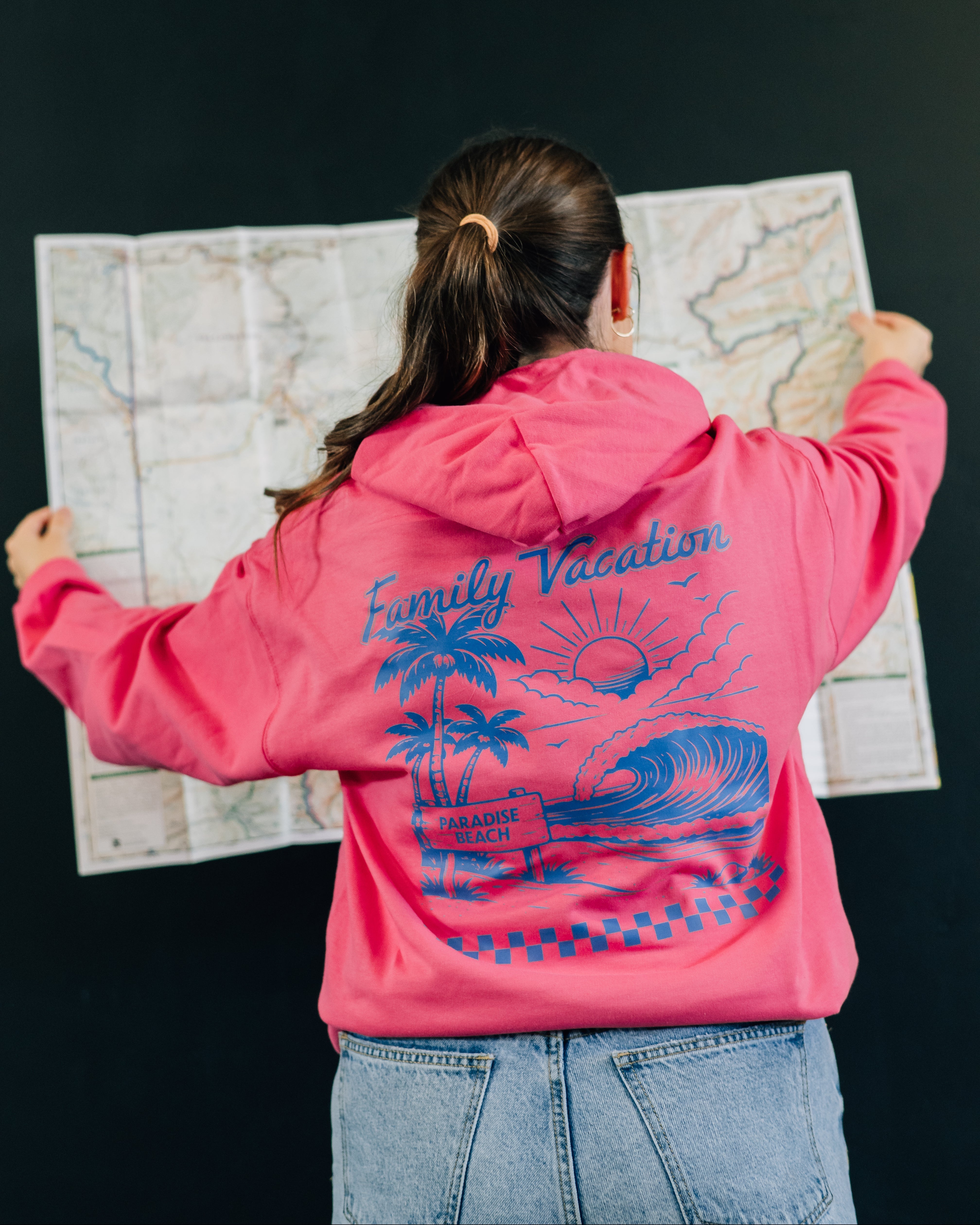 Family Vacation - Fleece Adult Hoodie | Little Mama Shirt Shop Little Mama Shirt Shop LLC